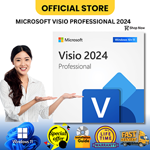 Microsoft Visio Professional 2024, ESD Bind Email, Life Time